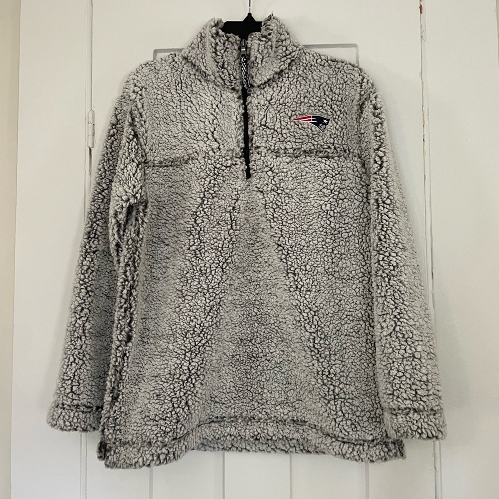 4her NFL Patriots Women’s Sherpa Quarter Zip Jacket